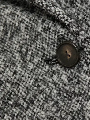 Vince Women's Wool-Blend Double-Breasted Long Overcoat | Thumbnail 7