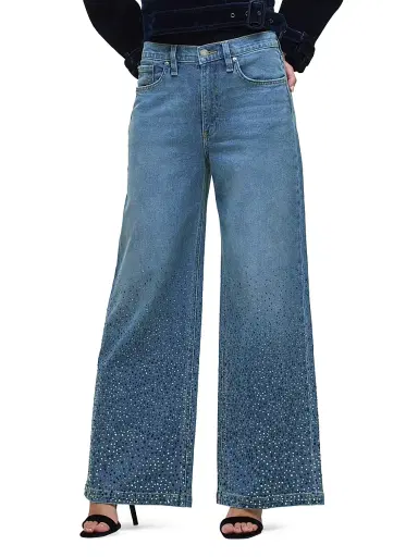 Hudson Jeans Women's Jodie High-Rise Wide-Leg Jeans | Thumbnail 3