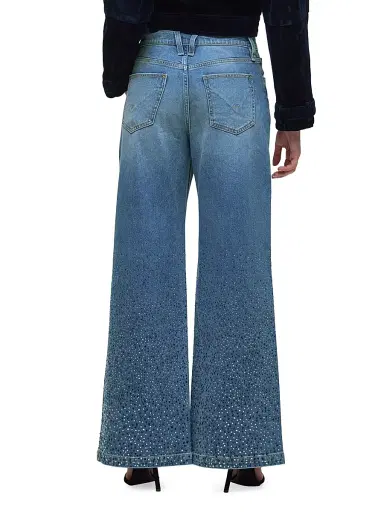 Hudson Jeans Women's Jodie High-Rise Wide-Leg Jeans | Thumbnail 5