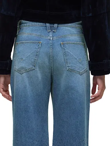 Hudson Jeans Women's Jodie High-Rise Wide-Leg Jeans | Thumbnail 7