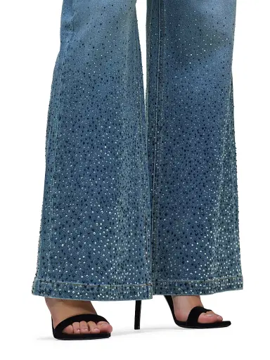 Hudson Jeans Women's Jodie High-Rise Wide-Leg Jeans | Thumbnail 8