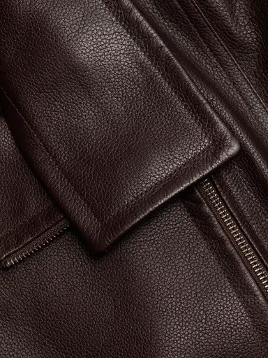Vince Women's Oversized Leather Biker Jacket | Thumbnail 7 Vince Women's Oversized Leather Biker Jacket | Thumbnail 7