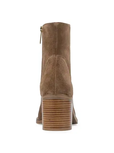 Aquatalia Women's Janela 65MM Suede Booties - Champagne - Size 11 | Thumbnail 4 Aquatalia Women's Janela 65MM Suede Booties - Champagne - Size 11 | Thumbnail 4