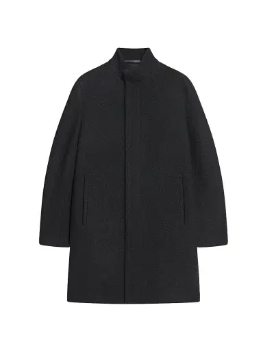 Theory Men's Belvin Melton-Textured Wool-Blend Coat | Thumbnail 1 Theory Men's Belvin Melton-Textured Wool-Blend Coat | Thumbnail 1