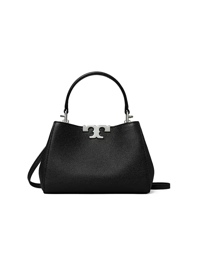 Tory Burch Women's Mini Eleanor Leather Satchel - Black