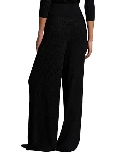 Polo Ralph Lauren Women's Cable-Knit Sweater Pants - Polo Black | Thumbnail 4