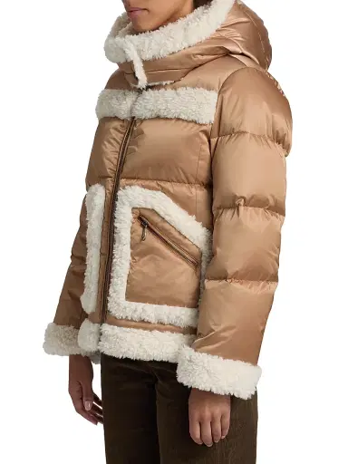 Mercer Collective Women's Faux-Shearling-Trim Down Puffer Coat | Thumbnail 4 Mercer Collective Women's Faux-Shearling-Trim Down Puffer Coat | Thumbnail 4