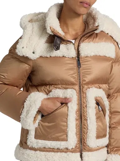 Mercer Collective Women's Faux-Shearling-Trim Down Puffer Coat | Thumbnail 7 Mercer Collective Women's Faux-Shearling-Trim Down Puffer Coat | Thumbnail 7