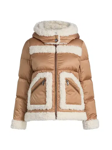 Mercer Collective Women's Faux-Shearling-Trim Down Puffer Coat | Thumbnail 1 Mercer Collective Women's Faux-Shearling-Trim Down Puffer Coat | Thumbnail 1