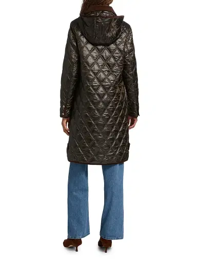 Mercer Collective Women's Quilted Hooded Jacket - Loden | Thumbnail 5