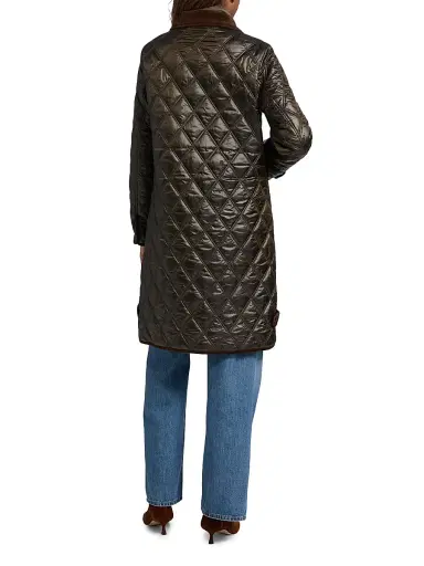 Mercer Collective Women's Quilted Hooded Jacket - Loden | Thumbnail 6