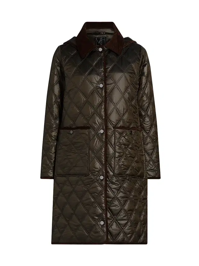 Mercer Collective Women's Quilted Hooded Jacket - Loden