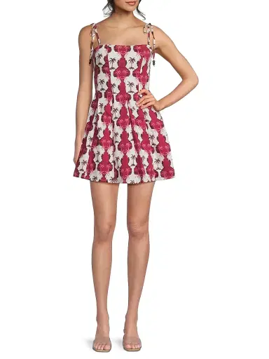 Peixoto Women's Printed Stretch-Cotton Minidress | Thumbnail 2 Peixoto Women's Printed Stretch-Cotton Minidress | Thumbnail 2