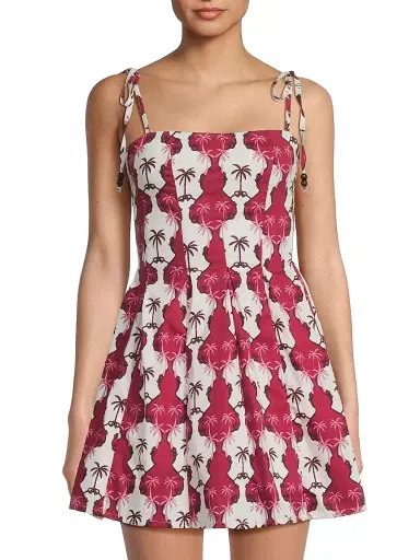 Peixoto Women's Printed Stretch-Cotton Minidress | Thumbnail 3 Peixoto Women's Printed Stretch-Cotton Minidress | Thumbnail 3