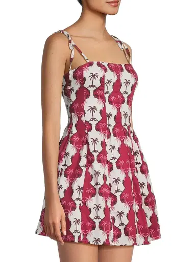 Peixoto Women's Printed Stretch-Cotton Minidress | Thumbnail 4 Peixoto Women's Printed Stretch-Cotton Minidress | Thumbnail 4