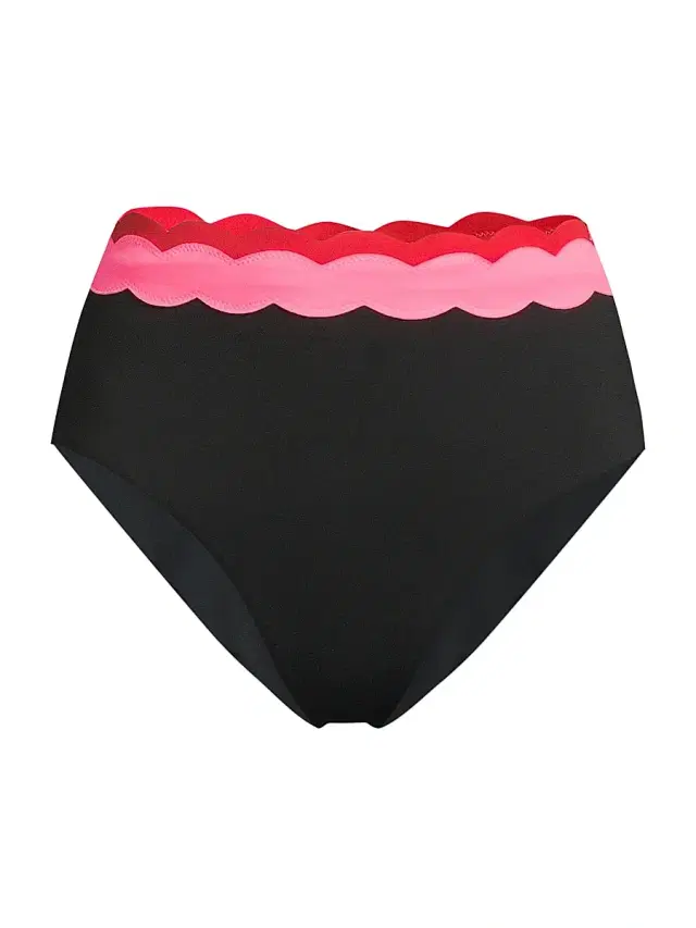 Beach Riot Women's Harriet High-Rise Bikini Bottom - Electric Wave