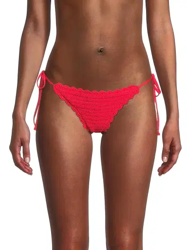 BEACH RIOT Women's Crochet Soleil Swim Bottom | Thumbnail 3