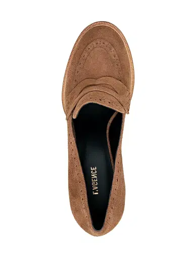 L'Agence Women's Bea 90MM Suede Loafer-Style Pumps | Thumbnail 4 L'Agence Women's Bea 90MM Suede Loafer-Style Pumps | Thumbnail 4