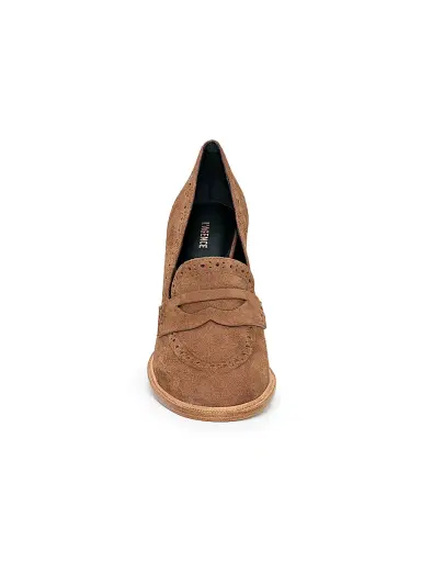 L'Agence Women's Bea 90MM Suede Loafer-Style Pumps | Thumbnail 5 L'Agence Women's Bea 90MM Suede Loafer-Style Pumps | Thumbnail 5