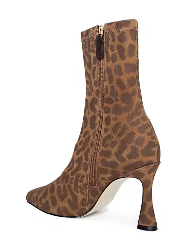 L'Agence Women's Severine 120MM Leopard Suede Booties | Thumbnail 3