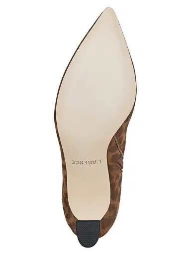 L'Agence Women's Severine 120MM Leopard Suede Booties | Thumbnail 6