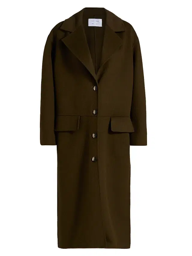 Proenza Schouler White Label Women's Tammy Double-Face Wool Coat - Fatigue