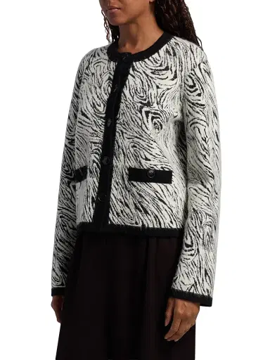 Proenza Schouler White Label Women's Amina Jacquard Jacket | Thumbnail 4 Proenza Schouler White Label Women's Amina Jacquard Jacket | Thumbnail 4