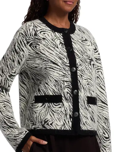 Proenza Schouler White Label Women's Amina Jacquard Jacket | Thumbnail 6 Proenza Schouler White Label Women's Amina Jacquard Jacket | Thumbnail 6