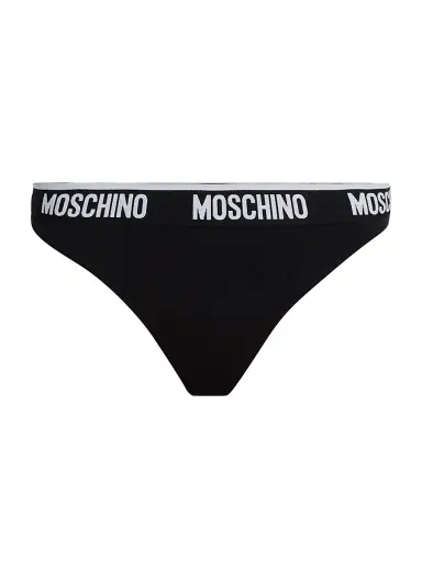MOSCHINO Women's Intimo Donna 2-Pack Logo Thong Set | Thumbnail 1 MOSCHINO Women's Intimo Donna 2-Pack Logo Thong Set | Thumbnail 1