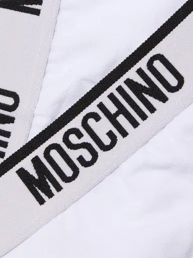 MOSCHINO Women's Intimo Donna Logo Thongs 2-Pack - White - Size XL | Thumbnail 6