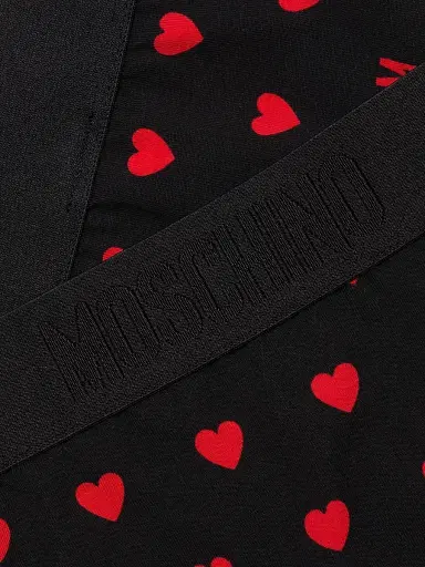 MOSCHINO Women's Intimo Donna 2-Pack M Hearts Brief Set - Multi Black - Size Large | Thumbnail 6