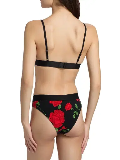 MOSCHINO Women's Intimo Donna Rose Triangle Bra | Thumbnail 4 MOSCHINO Women's Intimo Donna Rose Triangle Bra | Thumbnail 4