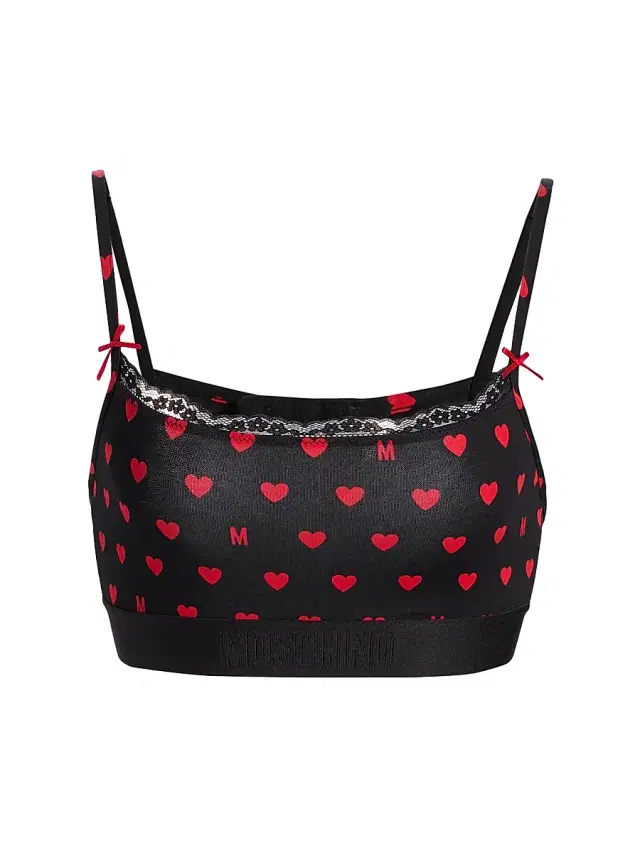 Women's Intimo Donna M Hearts Bralette - Multi Black
