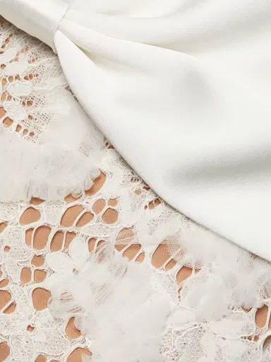 Self-Portrait Women's Bow-Detailed Floral Lace Sleeveless Minidress | Thumbnail 7 Self-Portrait Women's Bow-Detailed Floral Lace Sleeveless Minidress | Thumbnail 7