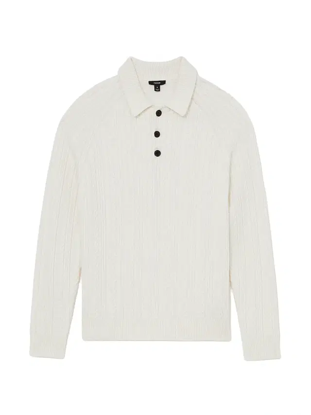 Reiss Men's Evesham Cable-Knit Sweater - Winter White - Size XXL