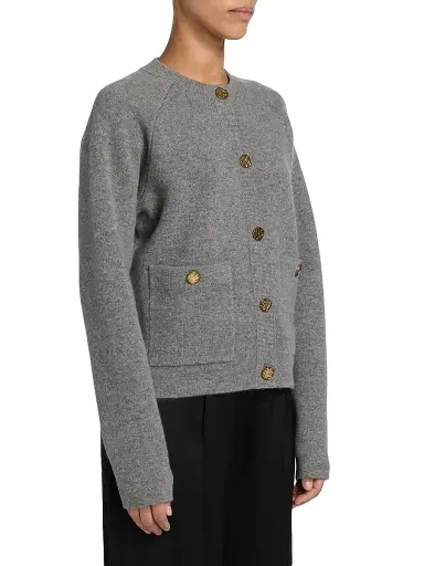 TOTEME Women's Hammered Button Cardigan | Thumbnail 4 TOTEME Women's Hammered Button Cardigan | Thumbnail 4