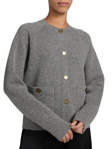 TOTEME Women's Hammered Button Cardigan | Thumbnail 6 TOTEME Women's Hammered Button Cardigan | Thumbnail 6