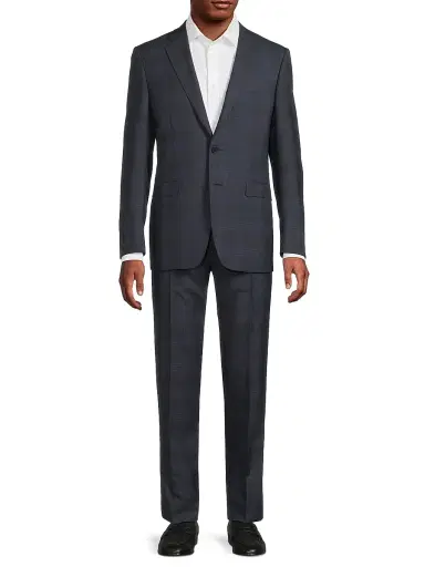 Canali Men's Milano-Trim Fit Plaid Suit | Thumbnail 2