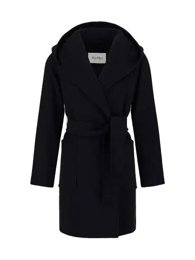 Max Mara Women's Rialto Camel Hair Hooded Wrap Coat - Camel | Thumbnail 7 Max Mara Women's Rialto Camel Hair Hooded Wrap Coat - Camel | Thumbnail 7