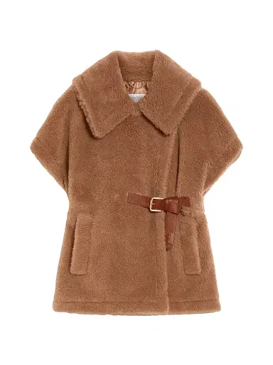 Max Mara Women's Teddy Fabric Cape - Camel - Size Small | Thumbnail 1 Max Mara Women's Teddy Fabric Cape - Camel - Size Small | Thumbnail 1