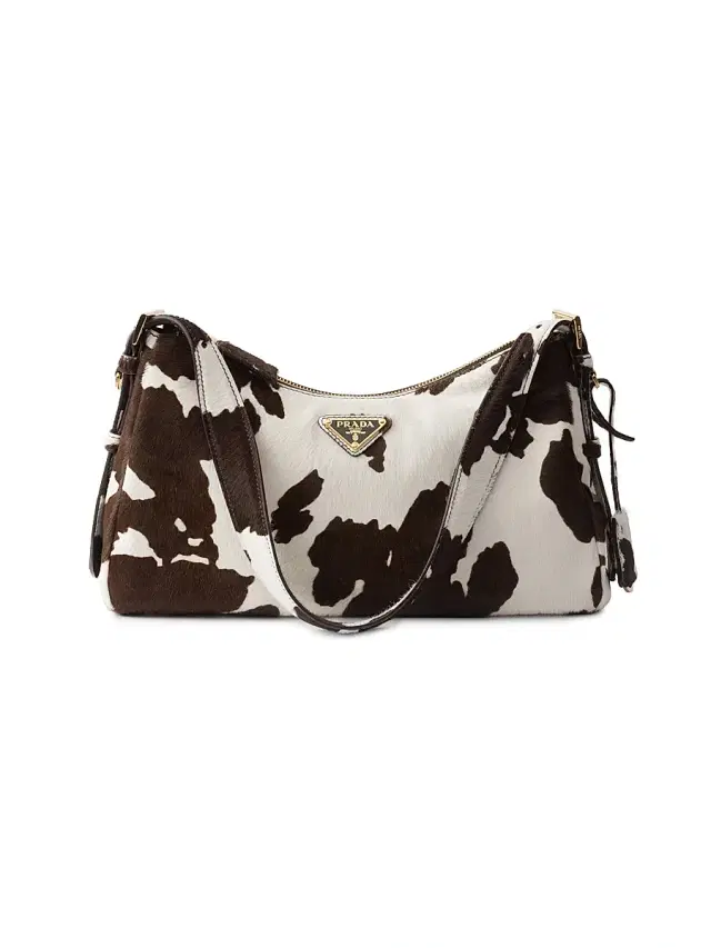 Women's Aimèe  Printed Leather Shoulder Bag - Brown White