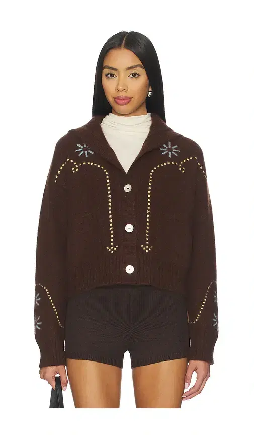 Cashmere Western Cardigan