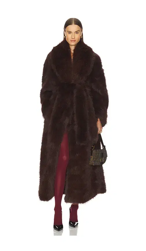 Lisbon Maxi Faux Fur Coat