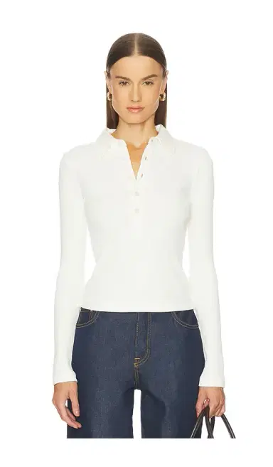Citizens of Humanity Long Sleeve 60's Polo | Thumbnail 1