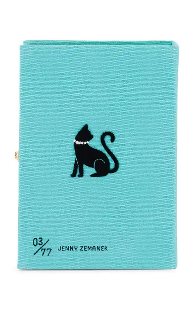 Olympia Le-Tan Turquoise Breakfast At Tiffany's Clutch - Blue - OS | Thumbnail 2