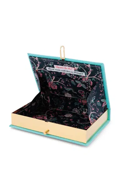 Olympia Le-Tan Turquoise Breakfast At Tiffany's Clutch - Blue - OS | Thumbnail 3