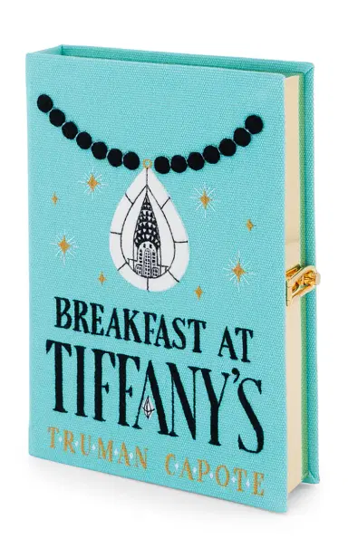 Olympia Le-Tan Turquoise Breakfast At Tiffany's Clutch - Blue - OS | Thumbnail 4