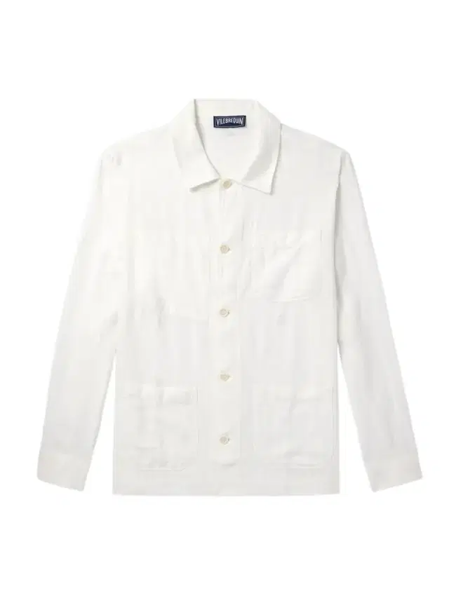 Vilebrequin Corentin Logo-Embroidered Linen Overshirt - Men