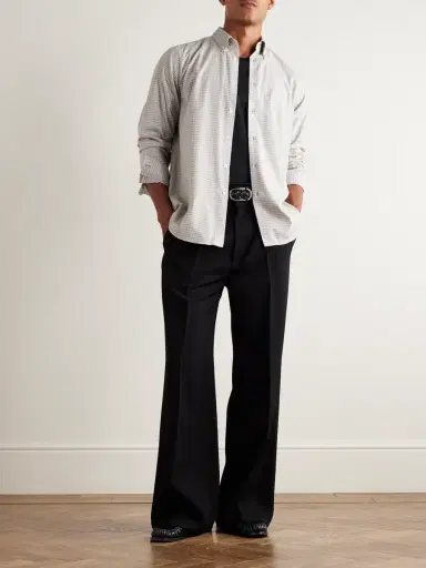 Paul Smith Button-Down Collar Checked Cotton Shirt - Men | Thumbnail 2