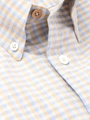 Paul Smith Button-Down Collar Checked Cotton Shirt - Men | Thumbnail 5